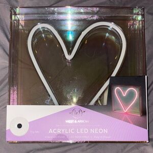 Iridescent Heart LED Neon Light